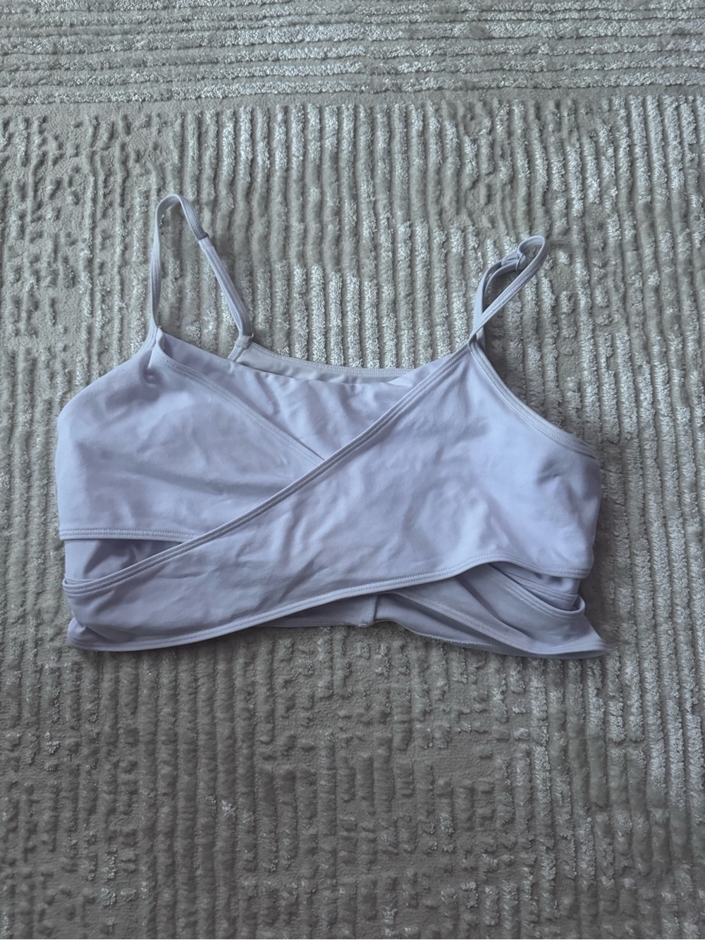 Light Lavender Wrap-Style Bralette